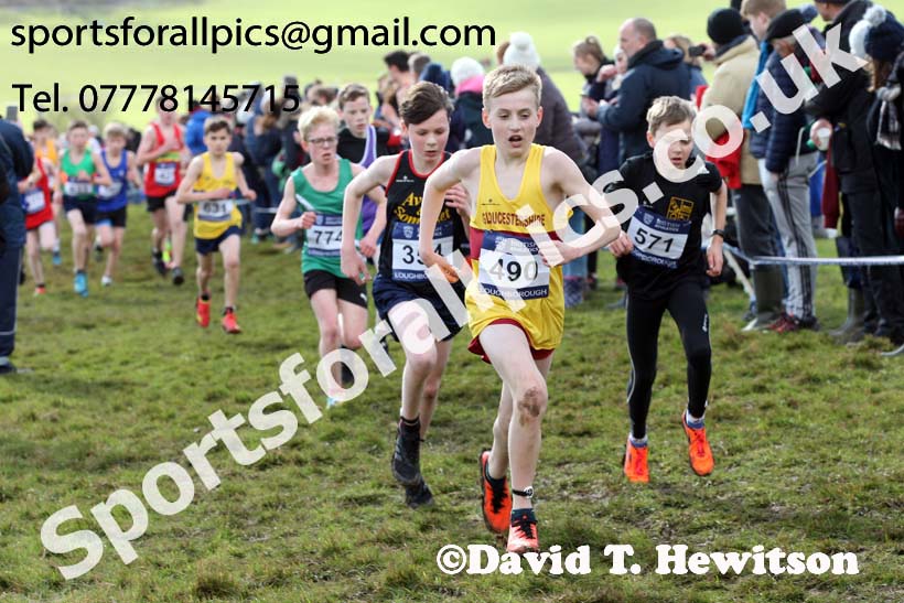 Boys under-13s 2019 British Athletics Inter Counties Cross Country, Prestwood Hall, Loughborough. Photo:  David T. Hewitson/Sports for All Pics